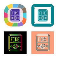 Fire Button Vector Icon