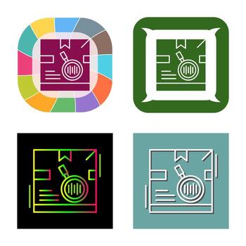 Tracking Code Vector Icon