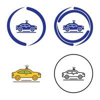 icono de vector de coche de policía