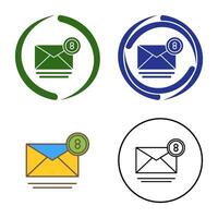 icono de vector de correo