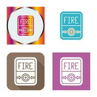 Fire Button Vector Icon