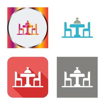Dinning Table Vector Icon