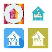 Work At Home Vector Icon