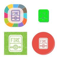 Fire Button Vector Icon