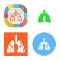 icono de vector de pulmones