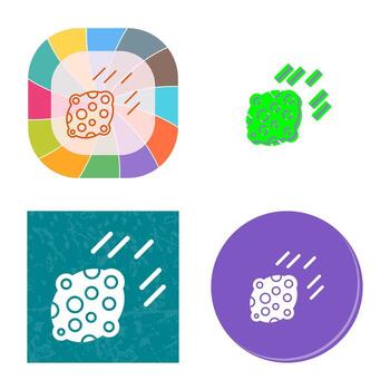 icono de vector de asteroide