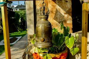 Buddhist temple bell photo