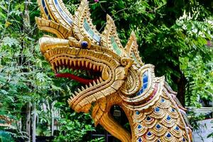 Naga statue in Thailand photo