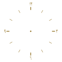 klok gezicht gebruik Arabisch aantal of cijfers, gemakkelijk en modern stijl. kan gebruik voor decoratie, achtergrond, interieur, buitenkant, pictogram, website of grafisch ontwerp element. formaat PNG