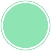 fond rond vert pour le texte. créer des messages, des histoires, des titres, des faits saillants. clipart png transparent