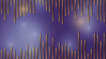 Abstract violet tech motion background with bronze stripes video