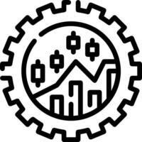 Gear setting symbol icon vector image. Illustration of the industrial wheel mechine mechanism design image