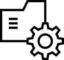 Gear setting symbol icon vector image. Illustration of the industrial wheel mechine mechanism design image