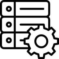 Gear setting symbol icon vector image. Illustration of the industrial wheel mechine mechanism design image