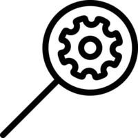 Gear setting symbol icon vector image. Illustration of the industrial wheel mechine mechanism design image