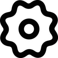 Gear setting symbol icon vector image. Illustration of the industrial wheel mechine mechanism design image