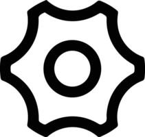 Gear setting symbol icon vector image. Illustration of the industrial wheel mechine mechanism design image