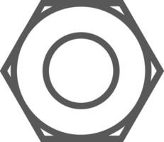 Gear setting symbol icon vector image. Illustration of the industrial wheel mechine mechanism design image