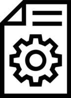 Gear setting symbol icon vector image. Illustration of the industrial wheel mechine mechanism design image