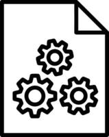 Gear setting symbol icon vector image. Illustration of the industrial wheel mechine mechanism design image