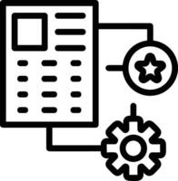 Gear setting symbol icon vector image. Illustration of the industrial wheel mechine mechanism design image