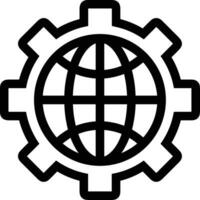 Gear setting symbol icon vector image. Illustration of the industrial wheel mechine mechanism design image