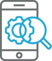 Gear setting symbol icon vector image. Illustration of the industrial wheel mechine mechanism design image