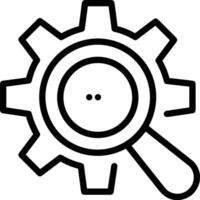 Gear setting symbol icon vector image. Illustration of the industrial wheel mechine mechanism design image