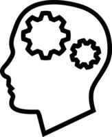 Gear setting symbol icon vector image. Illustration of the industrial wheel mechine mechanism design image