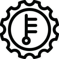 Gear setting symbol icon vector image. Illustration of the industrial wheel mechine mechanism design image