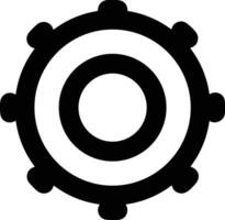 Gear setting symbol icon vector image. Illustration of the industrial wheel mechine mechanism design image