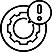Gear setting symbol icon vector image. Illustration of the industrial wheel mechine mechanism design image