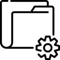 Gear setting symbol icon vector image. Illustration of the industrial wheel mechine mechanism design image