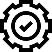 Gear setting symbol icon vector image. Illustration of the industrial wheel mechine mechanism design image