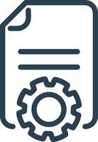 Gear setting symbol icon vector image. Illustration of the industrial wheel mechine mechanism design image