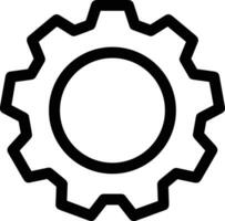 Gear setting symbol icon vector image. Illustration of the industrial wheel mechine mechanism design image