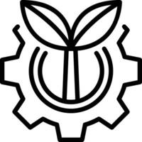 Gear setting symbol icon vector image. Illustration of the industrial wheel mechine mechanism design image