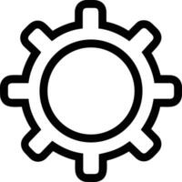 Gear setting symbol icon vector image. Illustration of the industrial wheel mechine mechanism design image