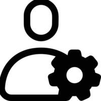 Gear setting symbol icon vector image. Illustration of the industrial wheel mechine mechanism design image