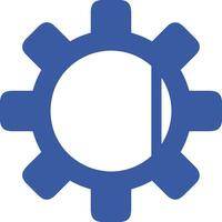 Gear setting symbol icon vector image. Illustration of the industrial wheel mechine mechanism design image