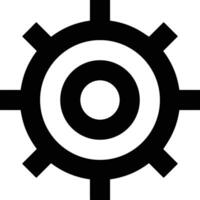 Gear setting symbol icon vector image. Illustration of the industrial wheel mechine mechanism design image