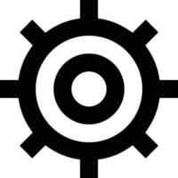 Gear setting symbol icon vector image. Illustration of the industrial wheel mechine mechanism design image