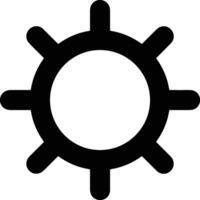 Gear setting symbol icon vector image. Illustration of the industrial wheel mechine mechanism design image