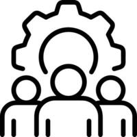 Gear setting symbol icon vector image. Illustration of the industrial wheel mechine mechanism design image