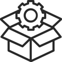 Gear setting symbol icon vector image. Illustration of the industrial wheel mechine mechanism design image