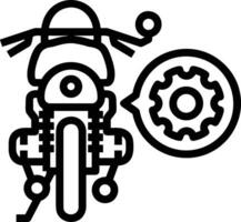 Gear setting symbol icon vector image. Illustration of the industrial wheel mechine mechanism design image