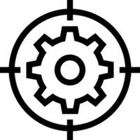 Gear setting symbol icon vector image. Illustration of the industrial wheel mechine mechanism design image