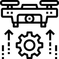 Gear setting symbol icon vector image. Illustration of the industrial wheel mechine mechanism design image