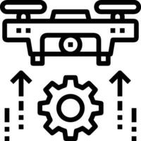 Gear setting symbol icon vector image. Illustration of the industrial wheel mechine mechanism design image