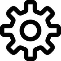 Gear setting symbol icon vector image. Illustration of the industrial wheel mechine mechanism design image